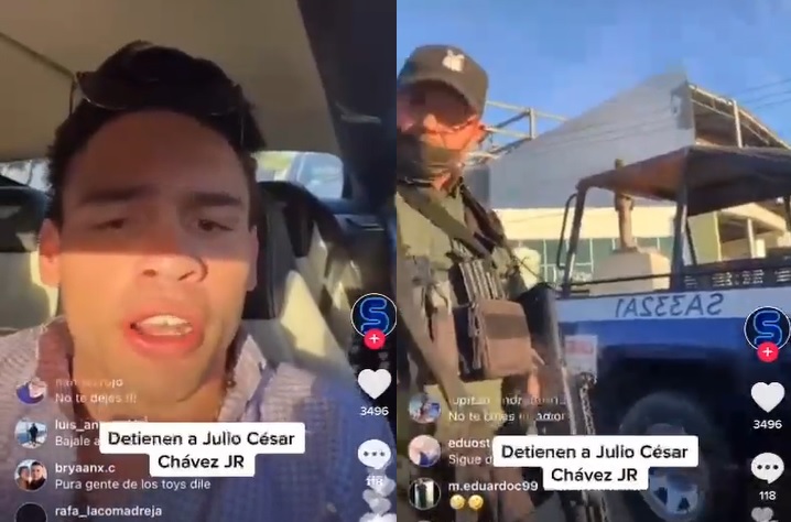 ‘Todo mundo en Culiacán tiene pistolas’: comparte Julio César Chávez Jr experiencia con la Policía de Investigación (video)