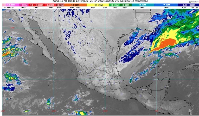 ¡Que fríoooo! Amanece el Centro de Sinaloa a 7 grados; Y se espera que una segunda masa de aire refuerce al Frente Frío No 24