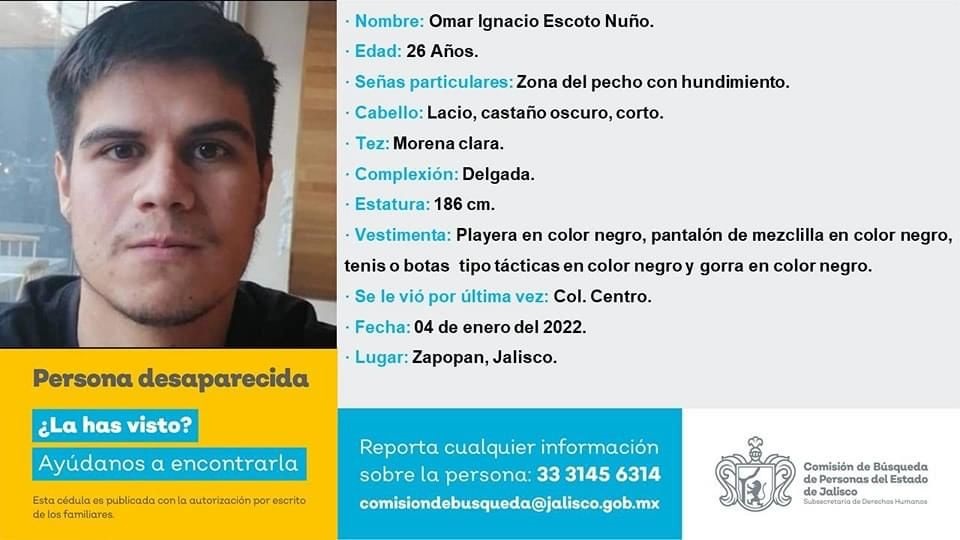 Localizan en playas de Mazatlán a joven desaparecido en Jalisco