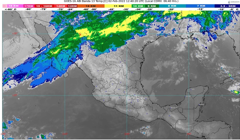 Quinta tormenta invernal dejará chubascos en Sinaloa este día, asegura el Servicio Meteorológico