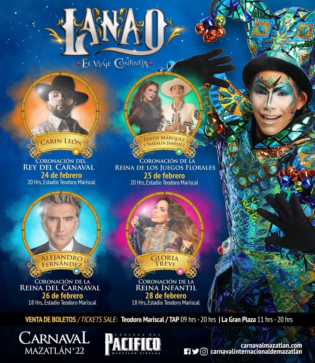 Hay Carnaval y también elenco artístico develado en Mazatlán, así serán las coronaciones