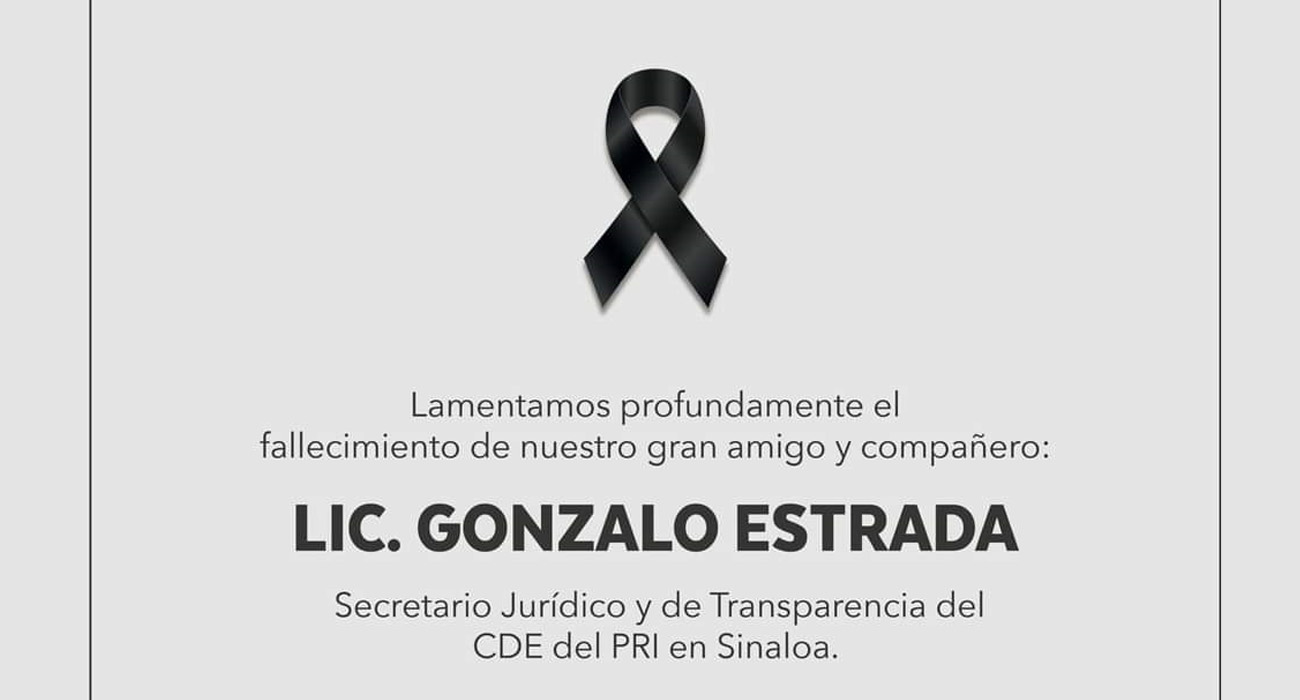 Fallece el priista Gonzalo Estrada víctima de COVID-19