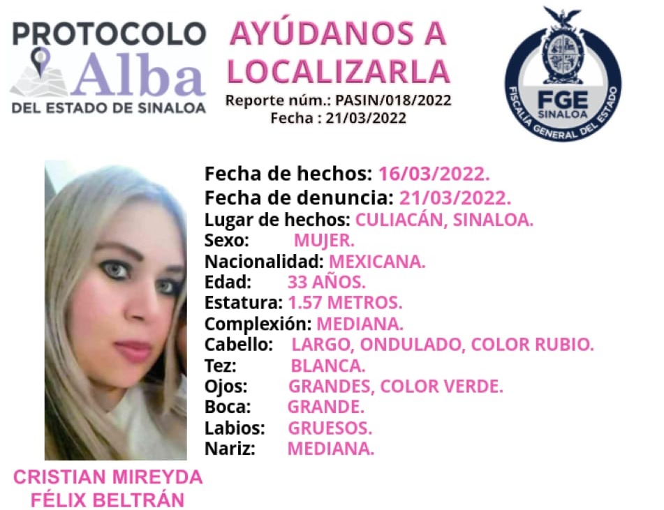 Solicitan ayuda para localizar a una mujer y sus cuatro hijos extraviados en Culiacán