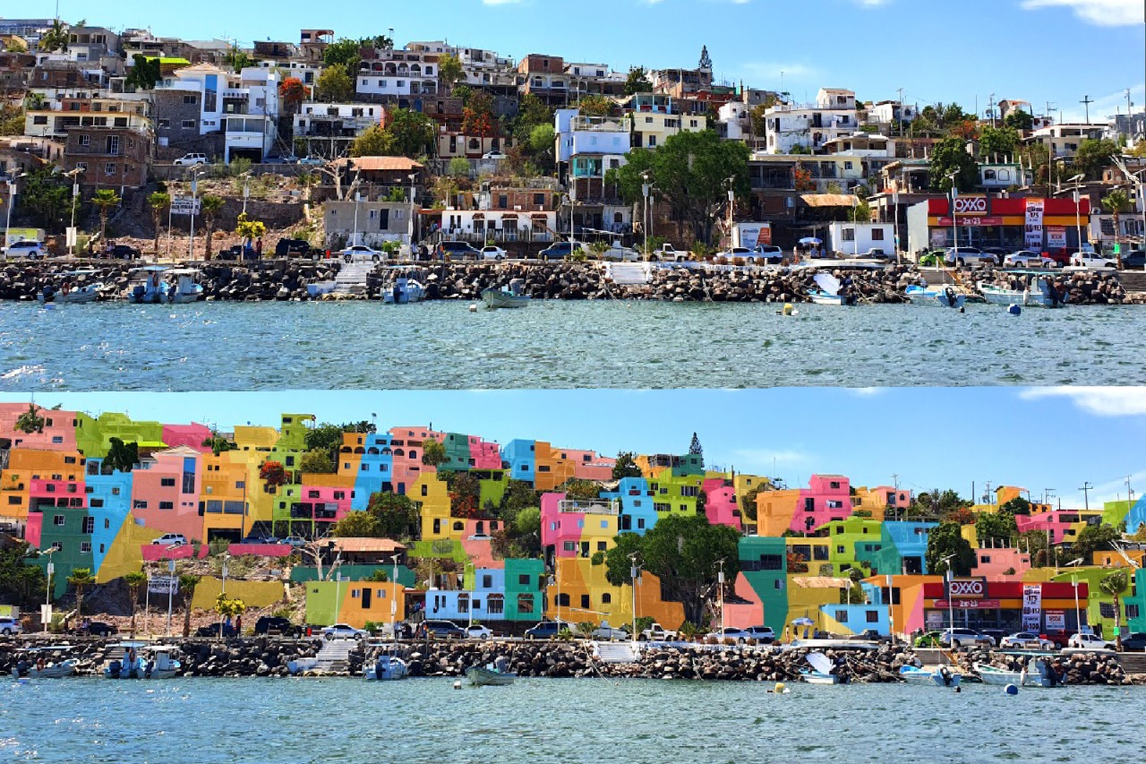 Un acierto pintar de colores las casas de Topolobampo: Síndico electo