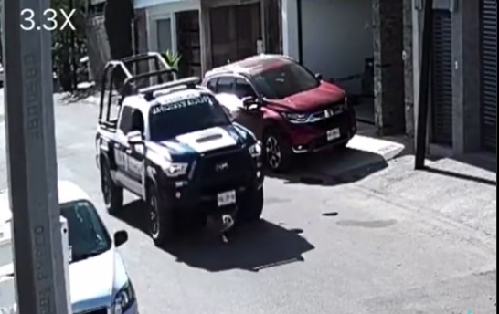 VIDEO | En Culiacán, perro es atropellado por una patrulla de la Policía Municipal