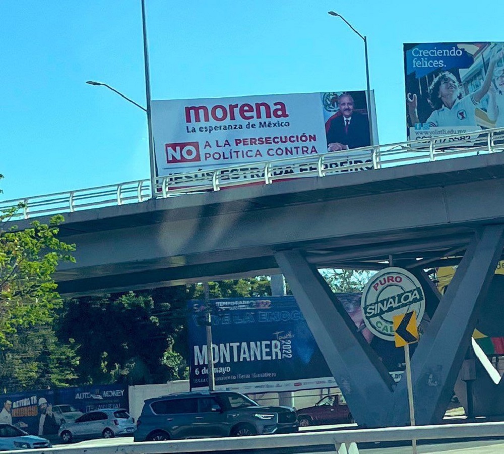 Desautoriza Morena el uso de logotipo en espectaculares de Estrada y pedirá al INE su retiro