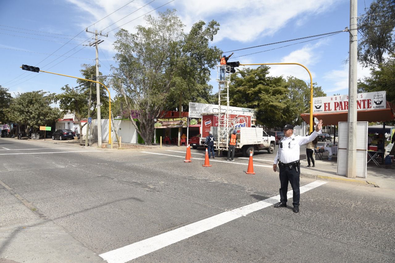 ¡Precaución! Con fallas el 40% de semáforos en Los Mochis por daños causados por ‘Norma’
