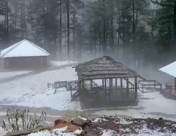 (VIDEO) Cae tremenda granizada en Santa Gertrudis, en el ‘Triángulo Dorado’