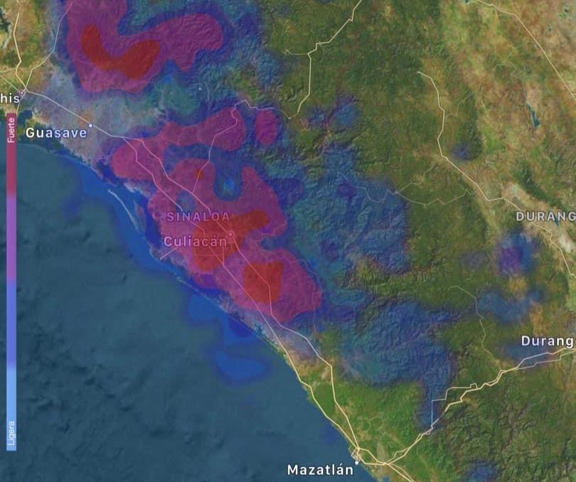 ¡Ahí viene el agua! Lloverá este sábado por la noche en Culiacán y estos municipios