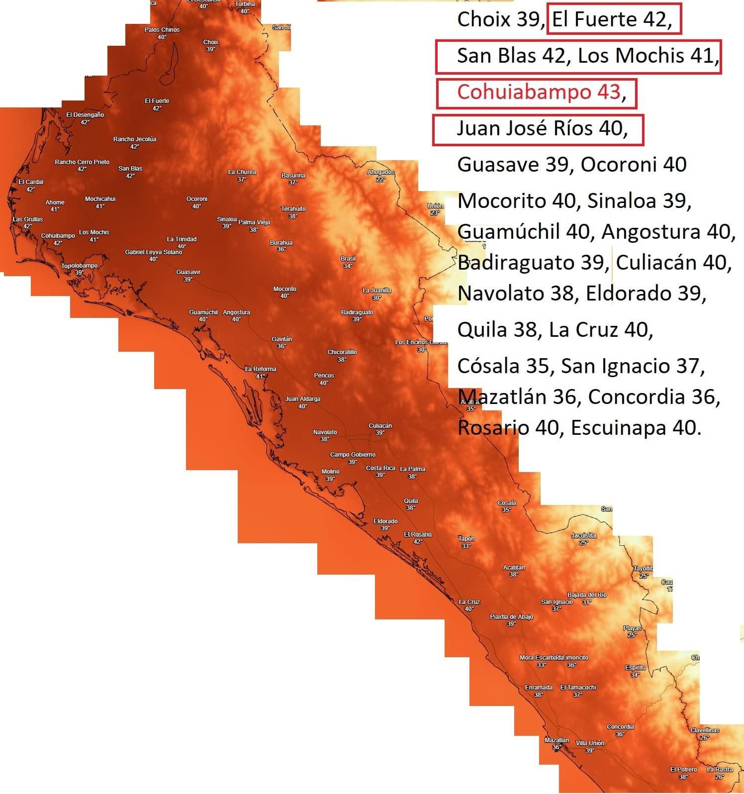 Pronostican un calor ‘infernal’ para la zona norte de Sinaloa; además explican el por qué no ha llovido ahí