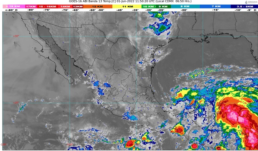 Ágatha podría dar origen a otro ciclón en el sureste mexicano; hoy en Sinaloa se esperan lluvias y de 40 a 45 grados