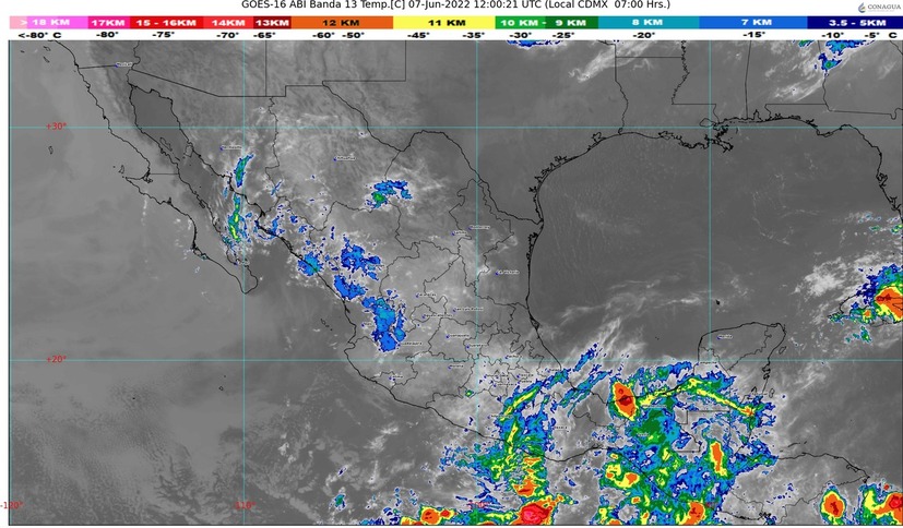 Hay pronósticos de chubascos este día para Sinaloa, así como de temperaturas superiores a los 40 grados, dice el SMN