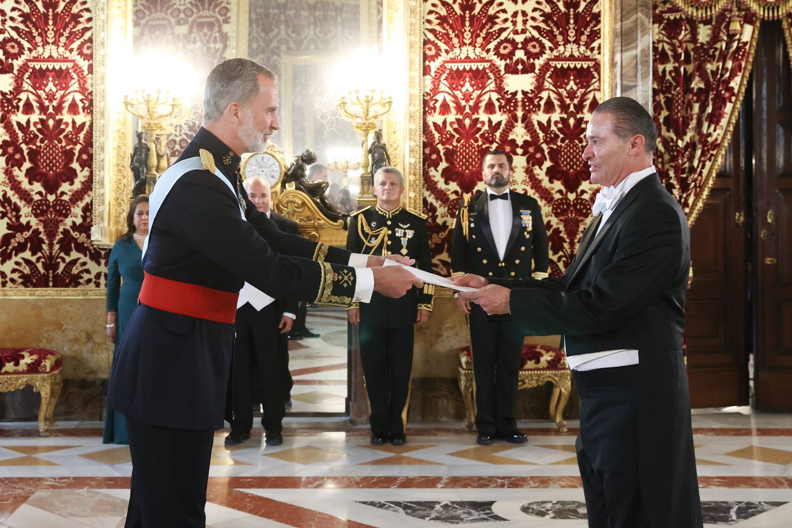 El embajador de México en España, Quirino Ordaz Coppel, presenta Cartas Credenciales al rey Felipe VI