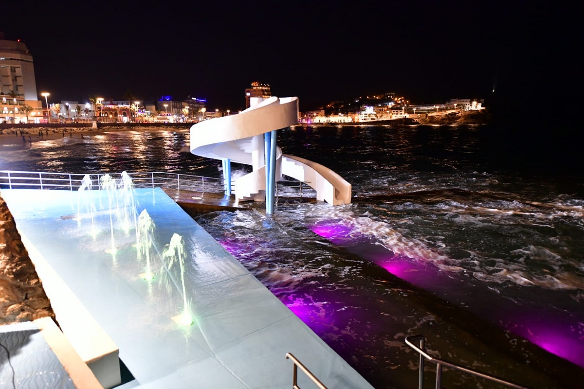 Estrena nuevo rostro la Carpa Olivera, icónica alberca de mar de Mazatlán