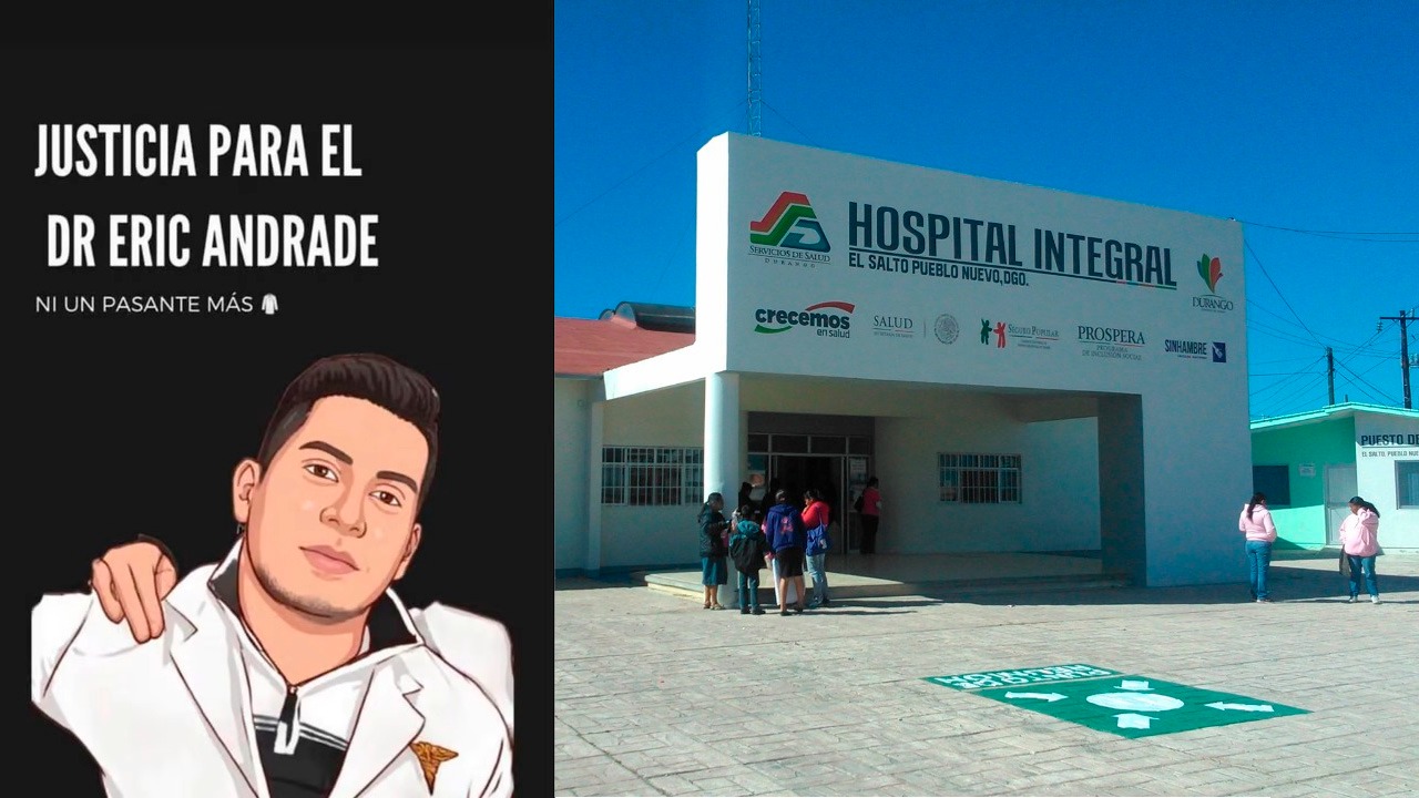 Privan de la vida a Erick Alán, pasante de medicina, mientras atendía en un hospital en la sierra de Durango