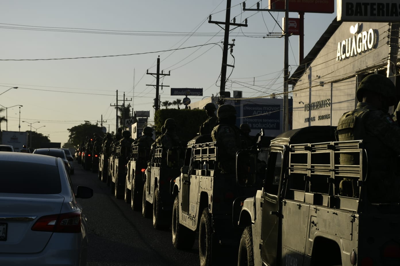 Llegarán HOY a Culiacán más de dos centenas de elementos del Ejército y de la Guardia Nacional