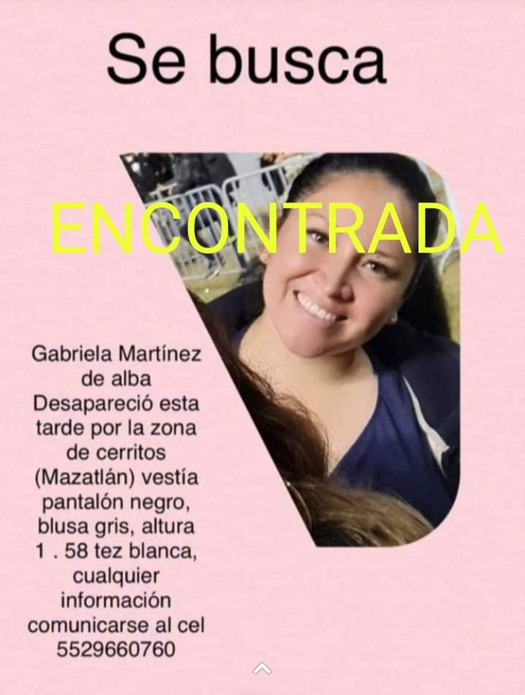 Localizan con vida a Gabriela Martínez, la enfermera militar reportada desaparecida en Mazatlán