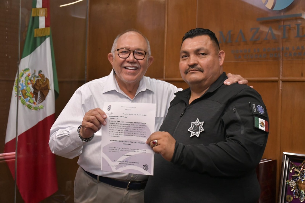 Simón Malpica es nombrado oficialmente titular de la SSPyTM en Mazatlán