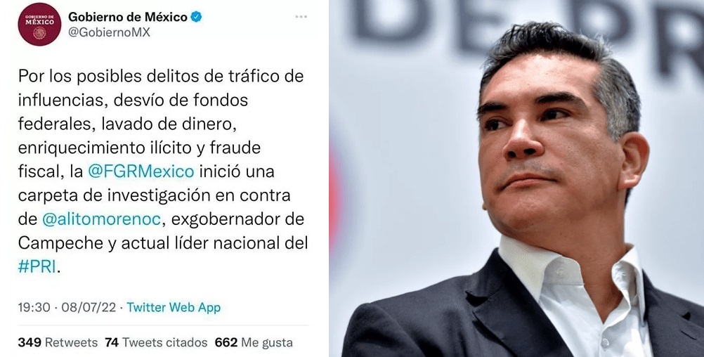 Revela López Obrador porque el tuit de Presidencia sobre Alito fue borrado y explica la retención de Moreno