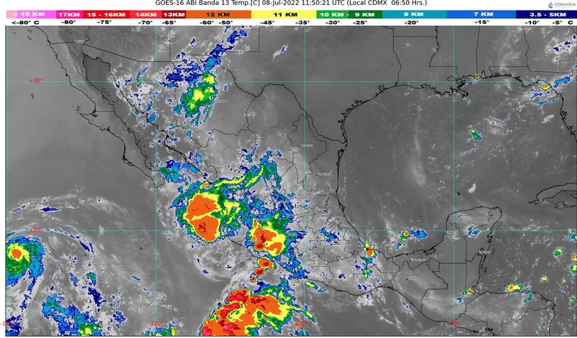 Nueva onda de baja presión con potencial ciclónico se forma frente al Pacífico; hoy se esperan lluvias fuertes en Sinaloa