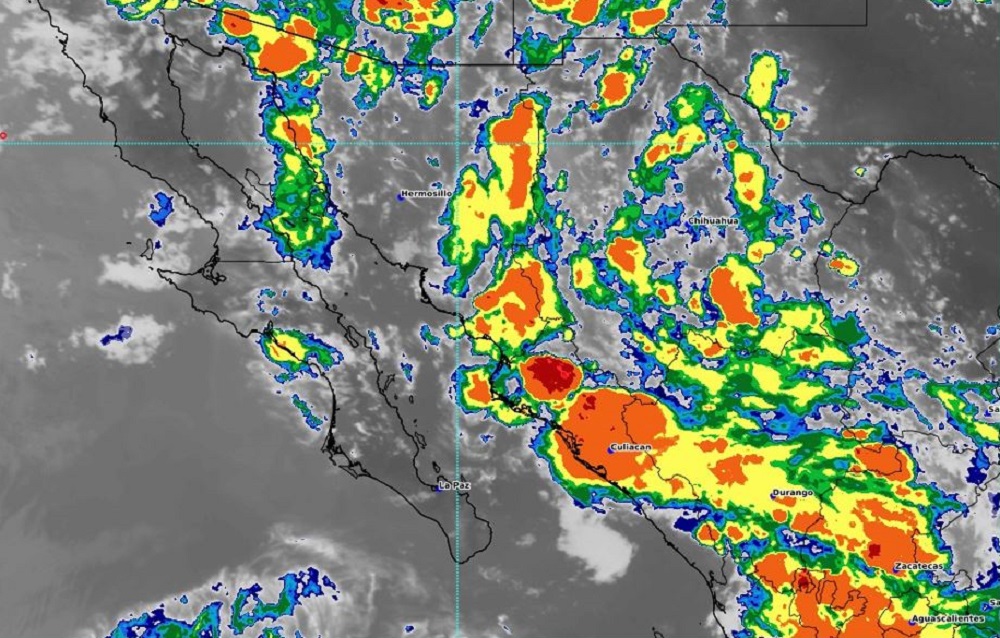 Pronostican lluvias muy fuertes esta noche para Sinaloa