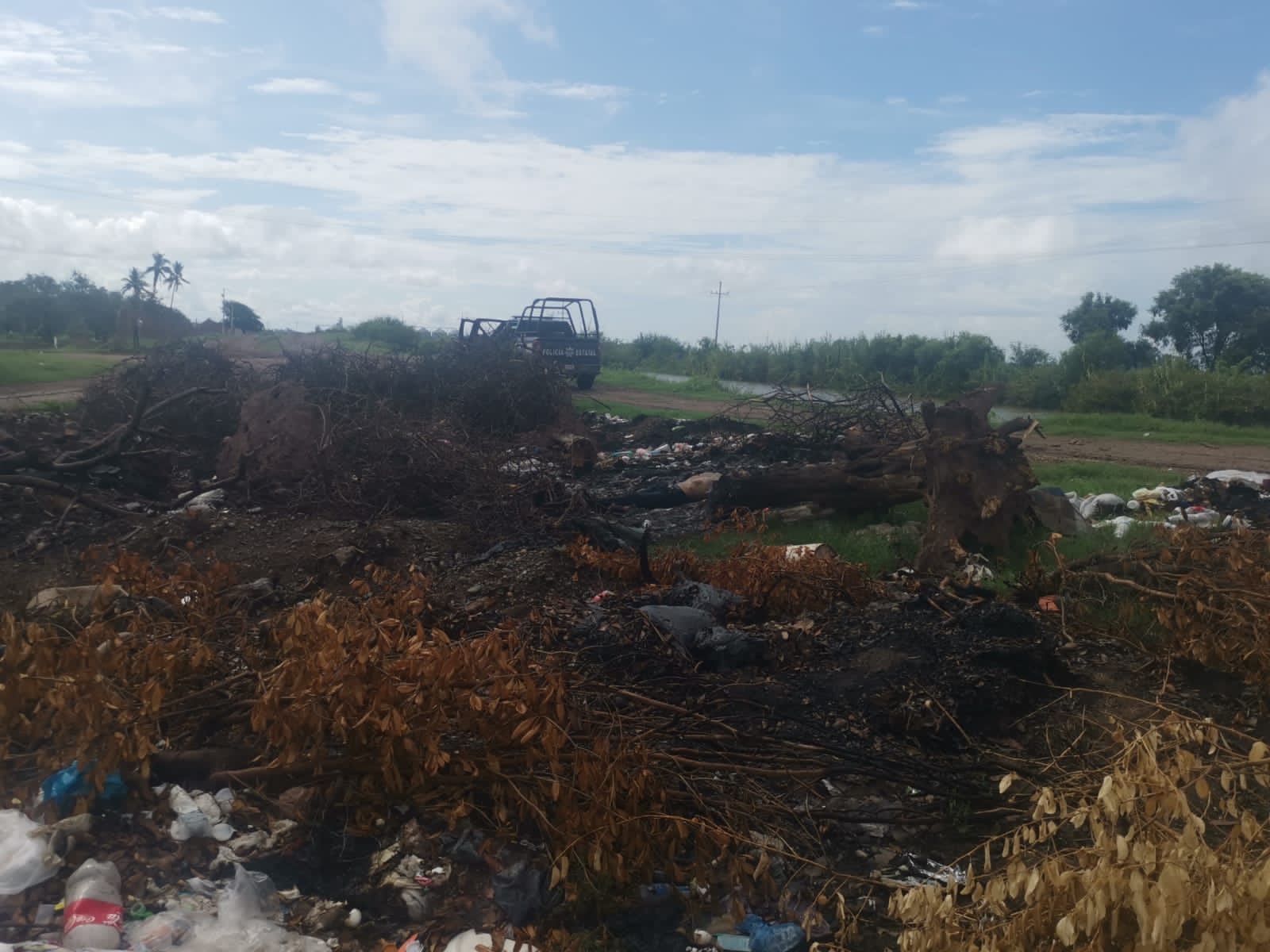 Con un tatuaje que dice “sinaloense” en el pecho, hallan a hombre asesinado en basurón de Guasave