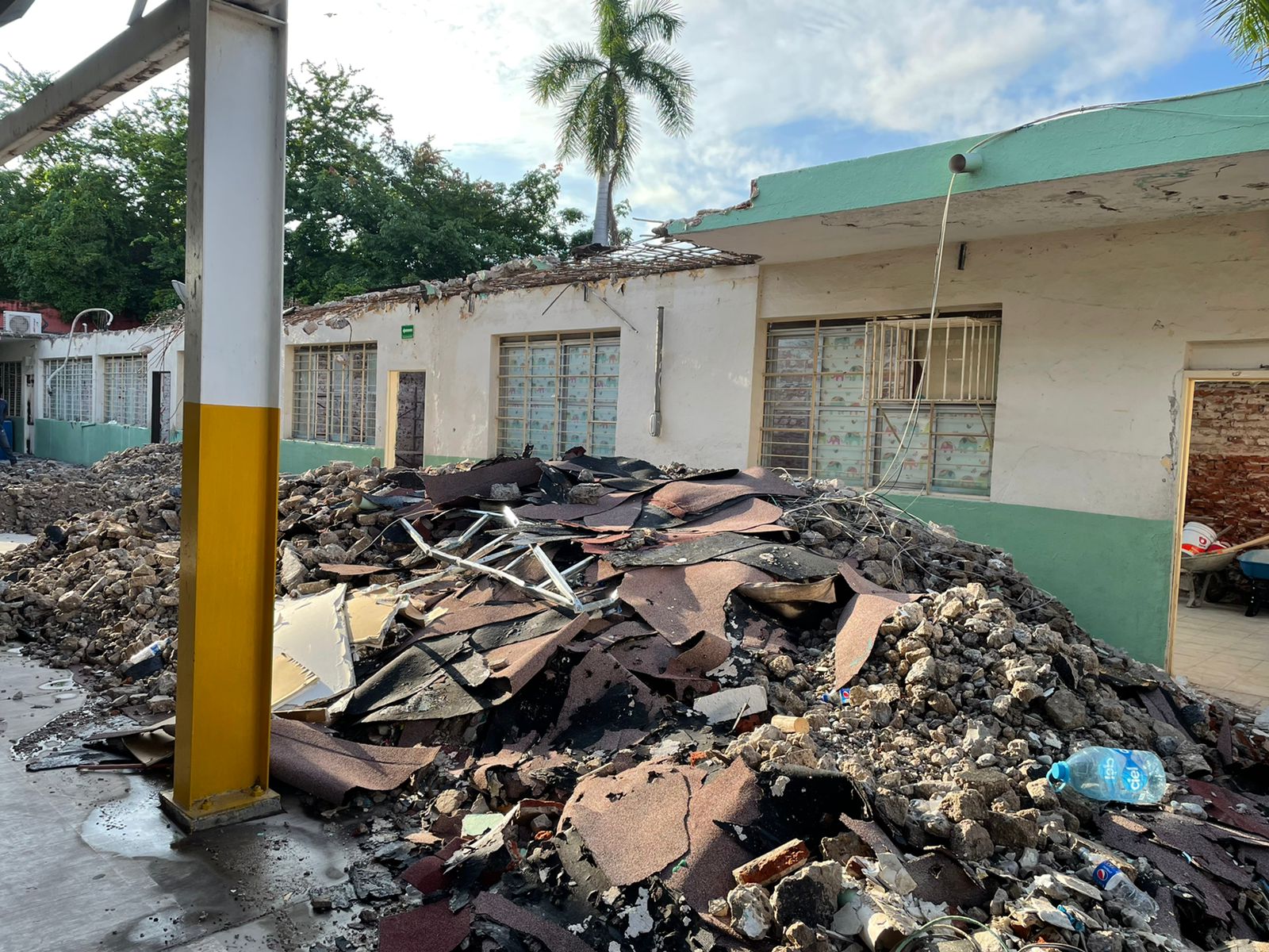 Demolieron los techos; en la escuela Ruperto L. Paliza no hubo regreso a clases