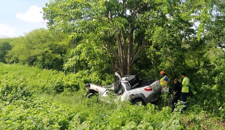 Se sale de la Maxipista Culiacán-Mazatlán y muere al chocar contra un árbol en Elota