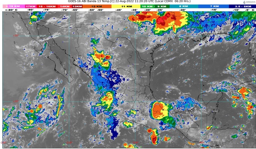 Zona de baja presión con 40 por ciento de potencial ciclónico se forma en el Pacífico; se ubica lejos de las costas mexicanas