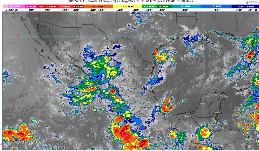 Sin tregua | Lluvias puntuales intensas se pronostican este día por la tarde para Sinaloa