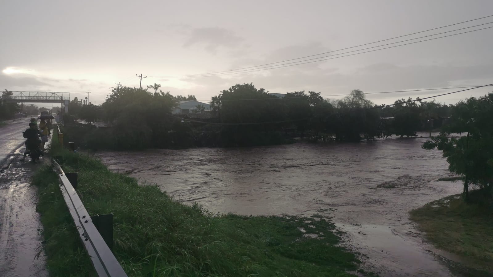 Doce familias afectadas por el desbordamiento del arroyo en El Limón de los Ramos