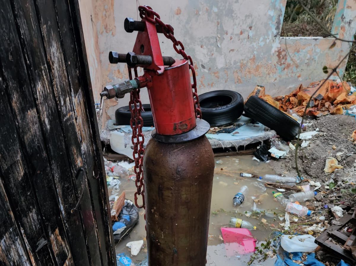 Bajo resguardo de la Japac, el cilindro de gas cloro tras fuga en Culiacán