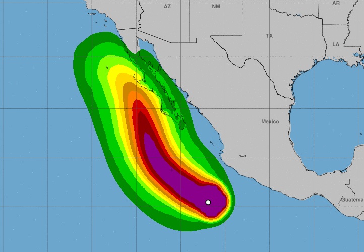 Clima: ‘Kay’ se fortalece a huracán categoría 1, reporta la Conagua
