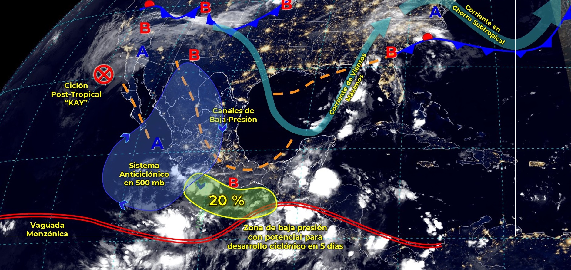 Pronóstico: Estas son las condiciones climáticas para hoy en México y Sinaloa