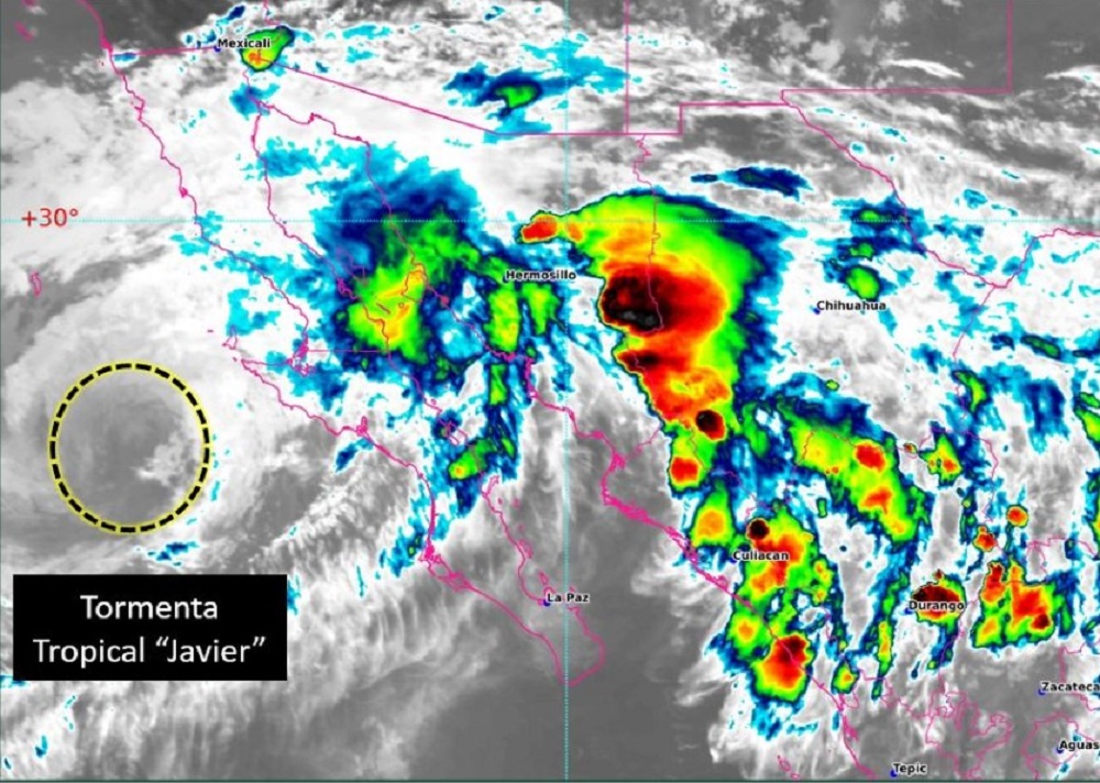Continúa pronóstico de lluvias fuertes en Sinaloa por tormenta tropical ‘Javier’