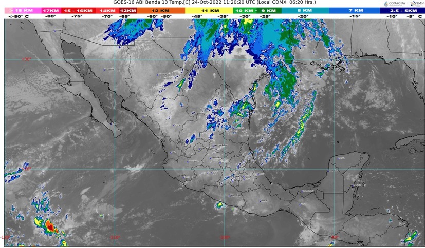 El frente frío No 5 ocasionará lluvias y chubascos dispersos en Sinaloa; ‘Roslyn’ aún recorre el país