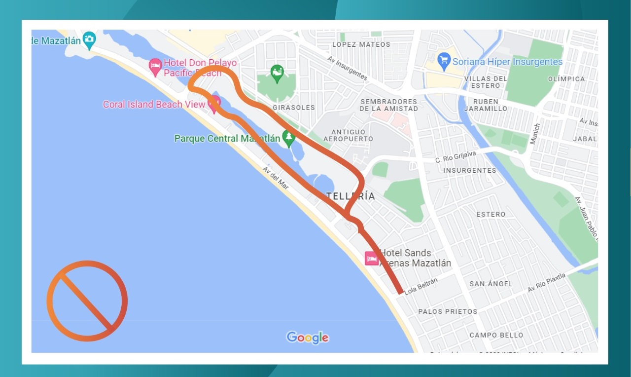 Por carrera pedestre, Tránsito Municipal cerrara vialidades mañana domingo en Mazatlán