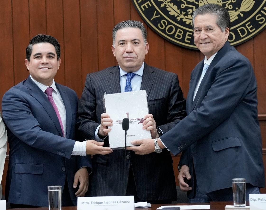 ‘Se ha gobernado para todos’: Enrique Inzunza al entregar al Congreso Primer Informe de Rubén Rocha