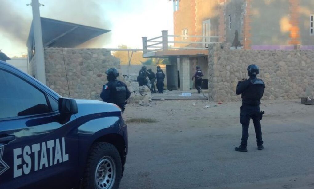 Fue ‘reventada’ una supuesta casa de seguridad en Navolato; hay al menos un detenido