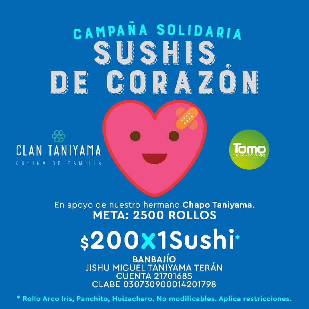 Apoyemos la Campaña solidaria #Sushis De Corazón
