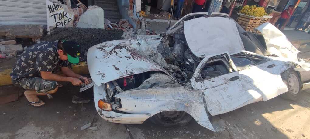 ‘Temí por la vida de mi familia’: Efraín, dueño del Tsuru aplastado por revolvedora en Mazatlán