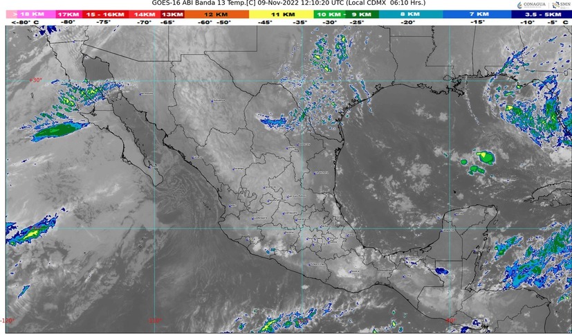 Este día el frente frío No 8 dejará sentir sus efectos sobre el noroeste del país; Sinaloa podría resentirlo