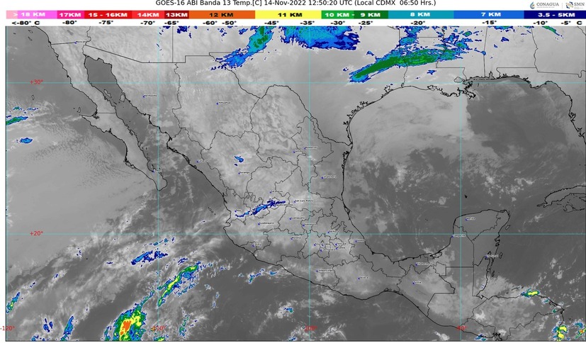 El frente frío No 9 se ubica sobre el norte del país; Sinaloa podría resentir sus efectos en las próximas horas