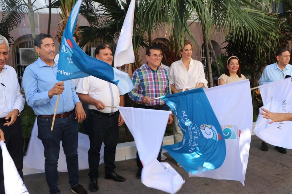 Están de vuelta las líneas blancas en calles del Centro y Centro Histórico de Mazatlán, ponen en marcha programa de modernización vial