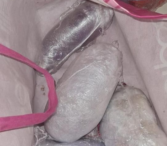 BOMU Aguacaliente asegura presunta droga al parecer fentanilo y cristal