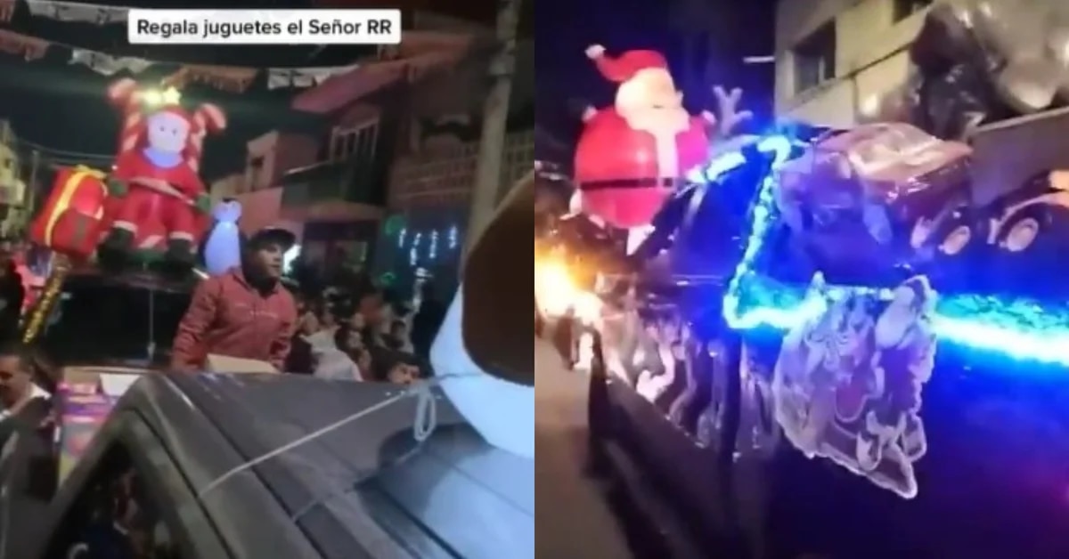 Video: Narcodesfile navideño, presuntamente del CJGN, llevó juguetes a niños en Guadalajara; autoridades investigan