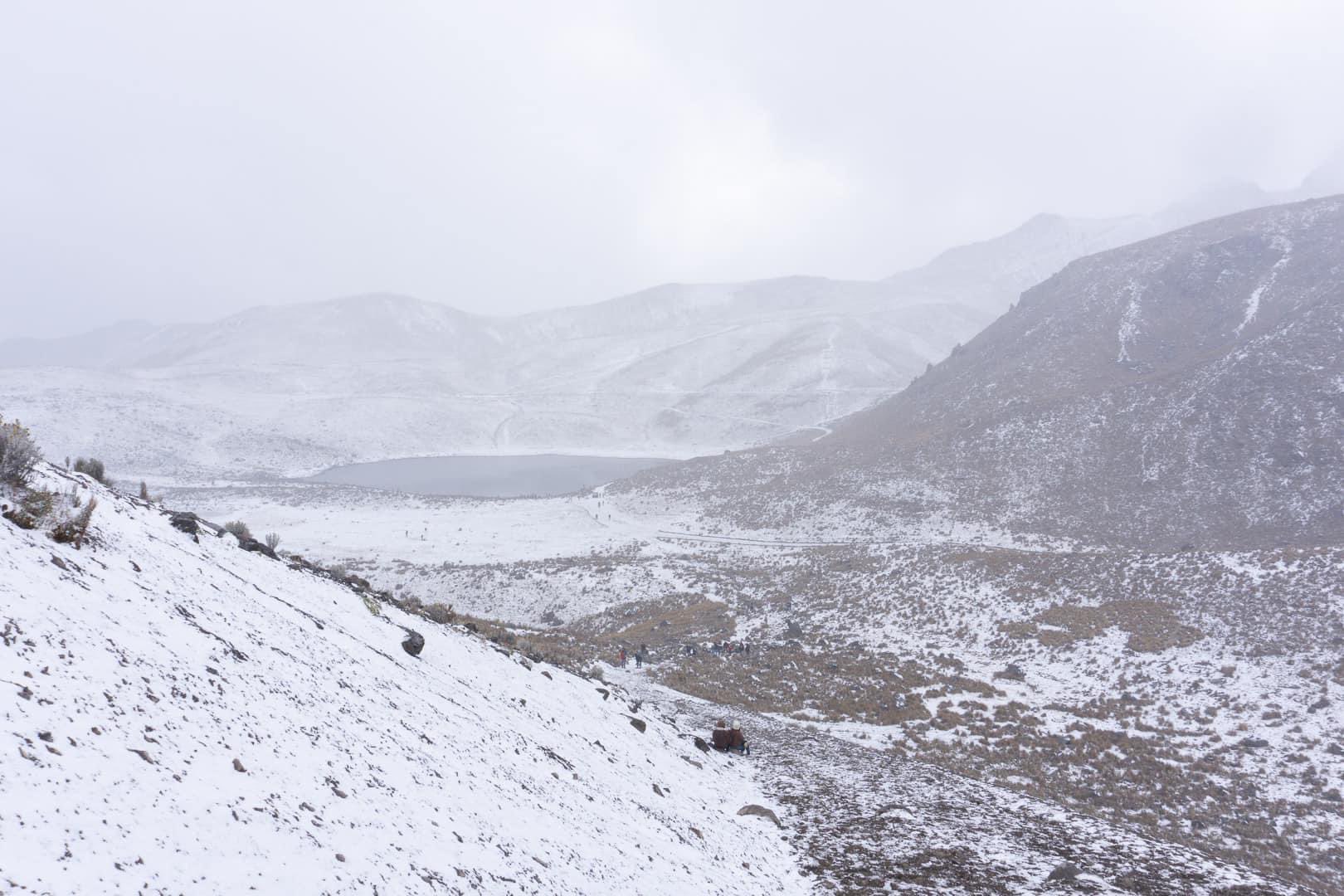 (Imágenes) Blanca Navidad: Nieve embellece el Nevado de Toluca, Cuajimalpa, Ajusco y otros lugares
