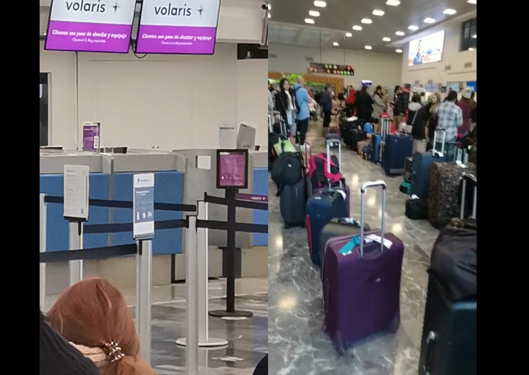 Se quedan varados por mal clima pasajeros en Aeropuerto de Los Mochis