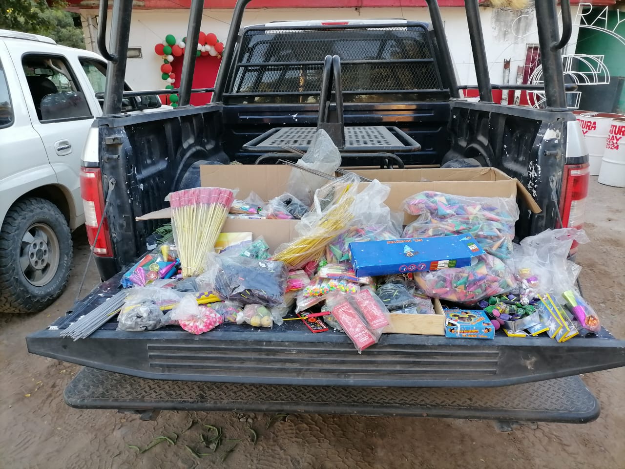 Protección Civil de El Fuerte decomisó 95 kilogramos de pirotecnia