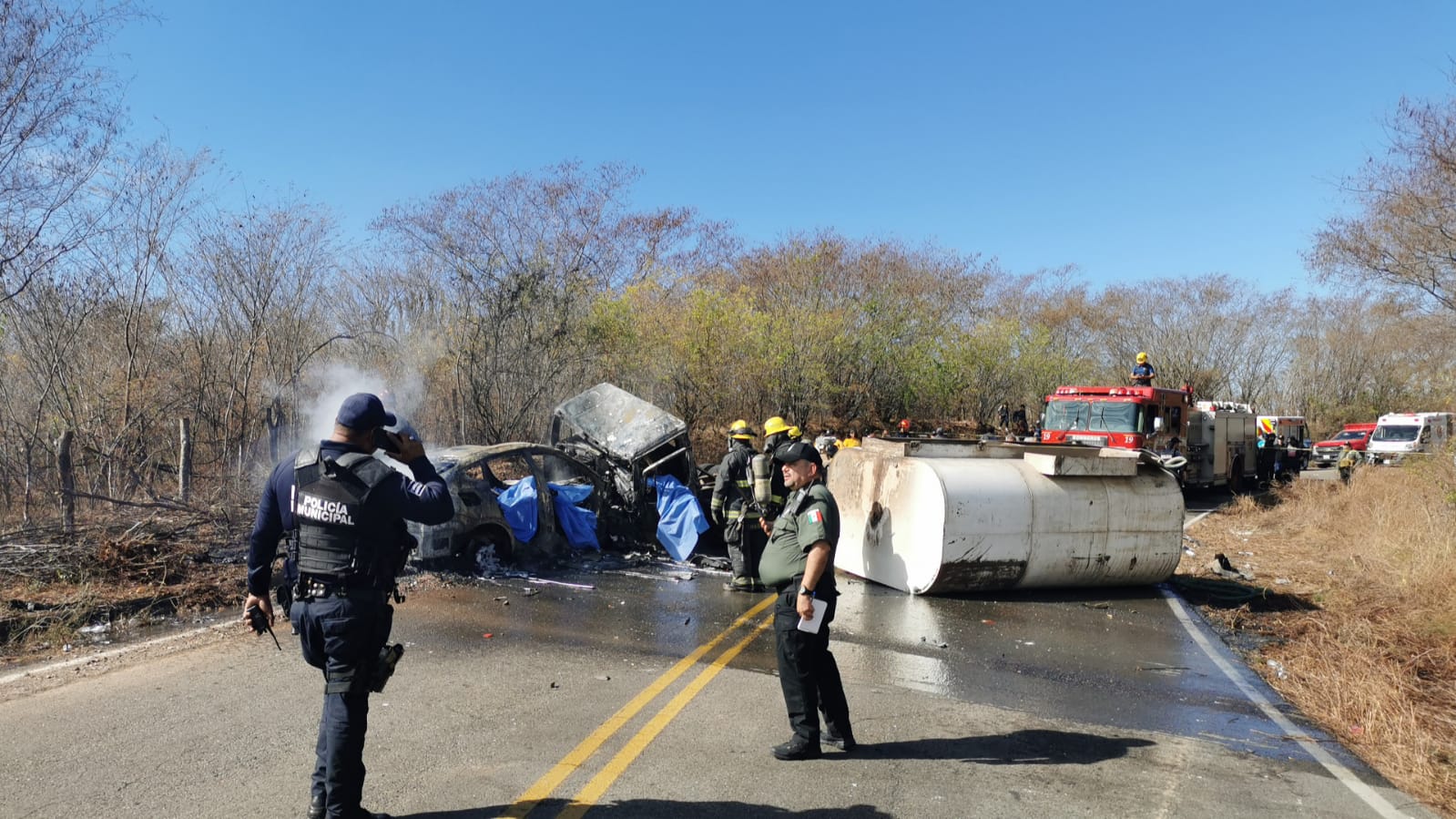 Sergio, el adolescente quemado en accidente de la pipa, será trasladado este lunes a Texas